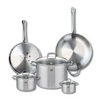 ELO Ensemble de 2 Poêles de cuisson 28 et 32 cm et 3 faitouts 12, 16 et 26 cm Elo Profi Citrin