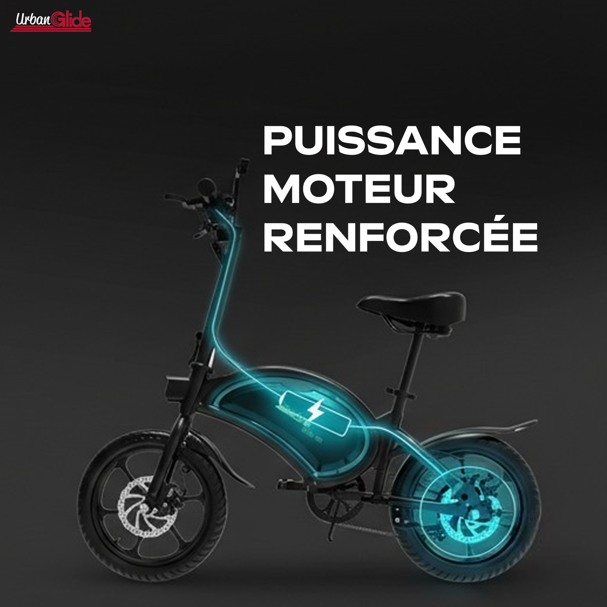 Voir la diapositive 5 : URBANGLIDE Draisienne électrique adulte e-bike 160 – moteur 1100w - autonomie jusqu'a 25 km - pneu 16  gonflable - batterie 42v/6ah - poids 18kg