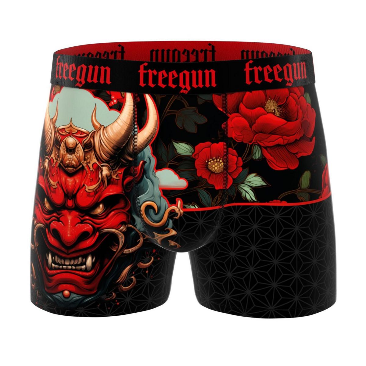 FREEGUN Lot de 4 boxers homme Rock Da Summer