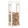 Voir la diapositive 4 : VIDAXL Support pour bois de chauffage Blanc 41x25x100 cm Bois de pin