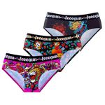 FREEGUN Lot de 3 culottes fille Hardy. Coloris disponibles : Orange