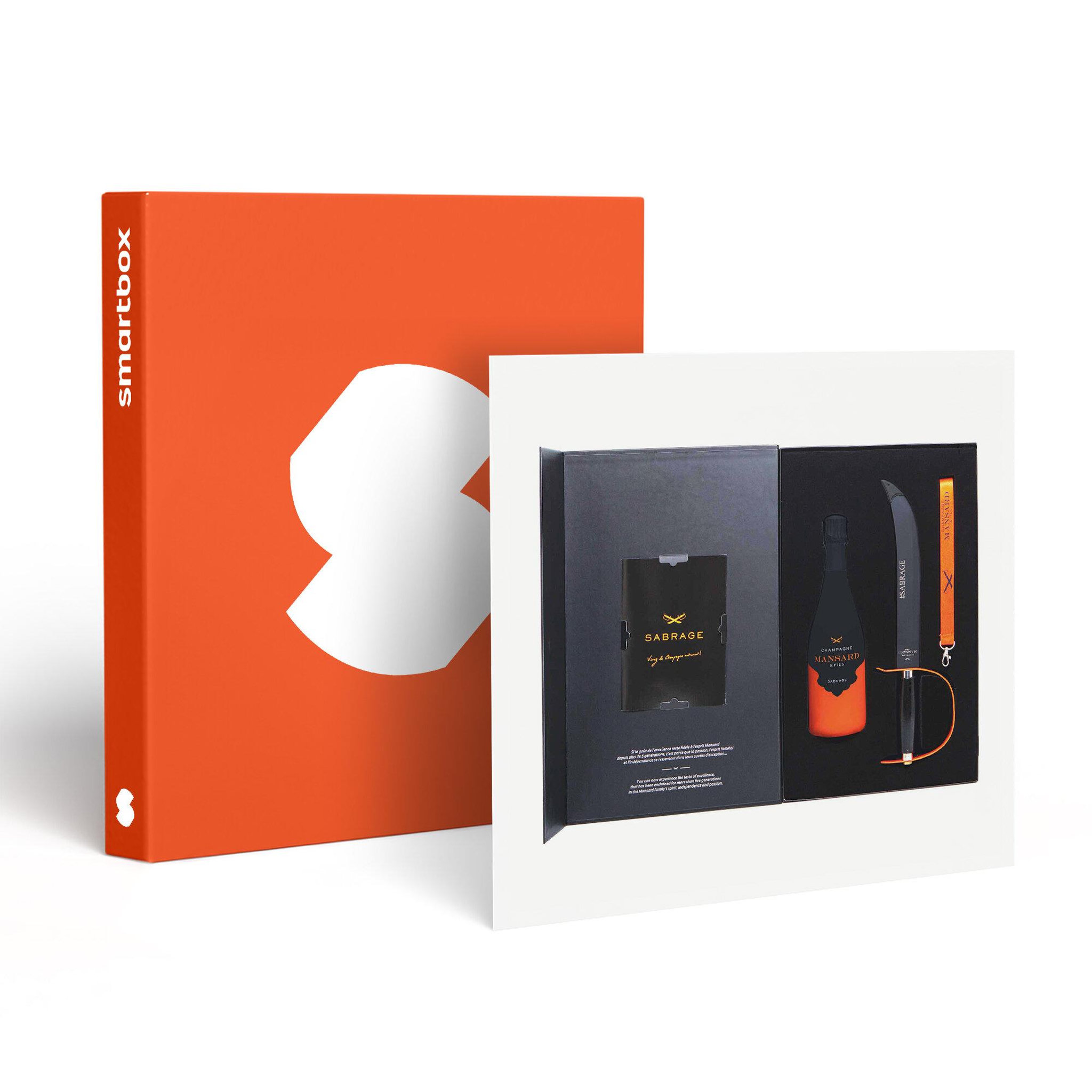 Smartbox Coffret sabrage du champagne livré à domicile - coffret cadeau gastronomie
