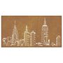 Voir la diapositive 5 : VIDAXL Decoration murale jardin 105x55cm acier corten design d'horizon