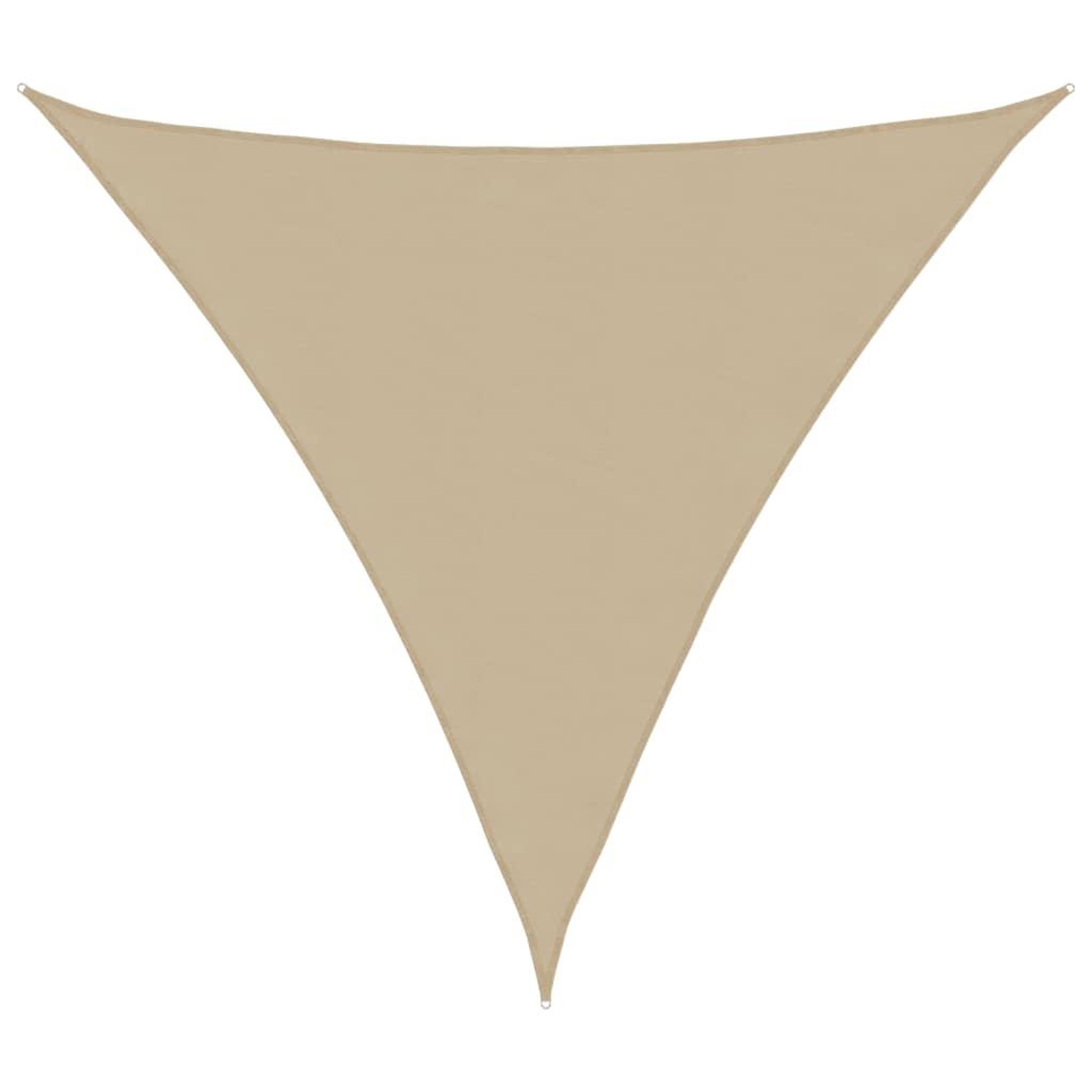 Voir la diapositive 1 : VIDAXL Voile de parasol tissu oxford triangulaire 4x4x4 m beige