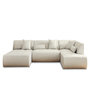 Voir la diapositive 1 : LISA DESIGN Onyx - canapé modulable panoramique d'angle droit 7 places - en tissu