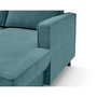 Voir la diapositive 5 : LISA DESIGN Jake - canapé panoramique d'angle gauche 7 places convertible avec coffre en tissu velours relief