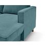 Voir la diapositive 5 : LISA DESIGN Jake - canapé panoramique d'angle gauche 7 places convertible avec coffre en tissu velours relief