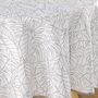 Voir la diapositive 2 : Paris Prix Nappe Ronde Imprimé  Solea  180cm Blanc