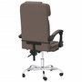 Voir la diapositive 5 : VIDAXL Fauteuil de massage inclinable de bureau Marron Similicuir