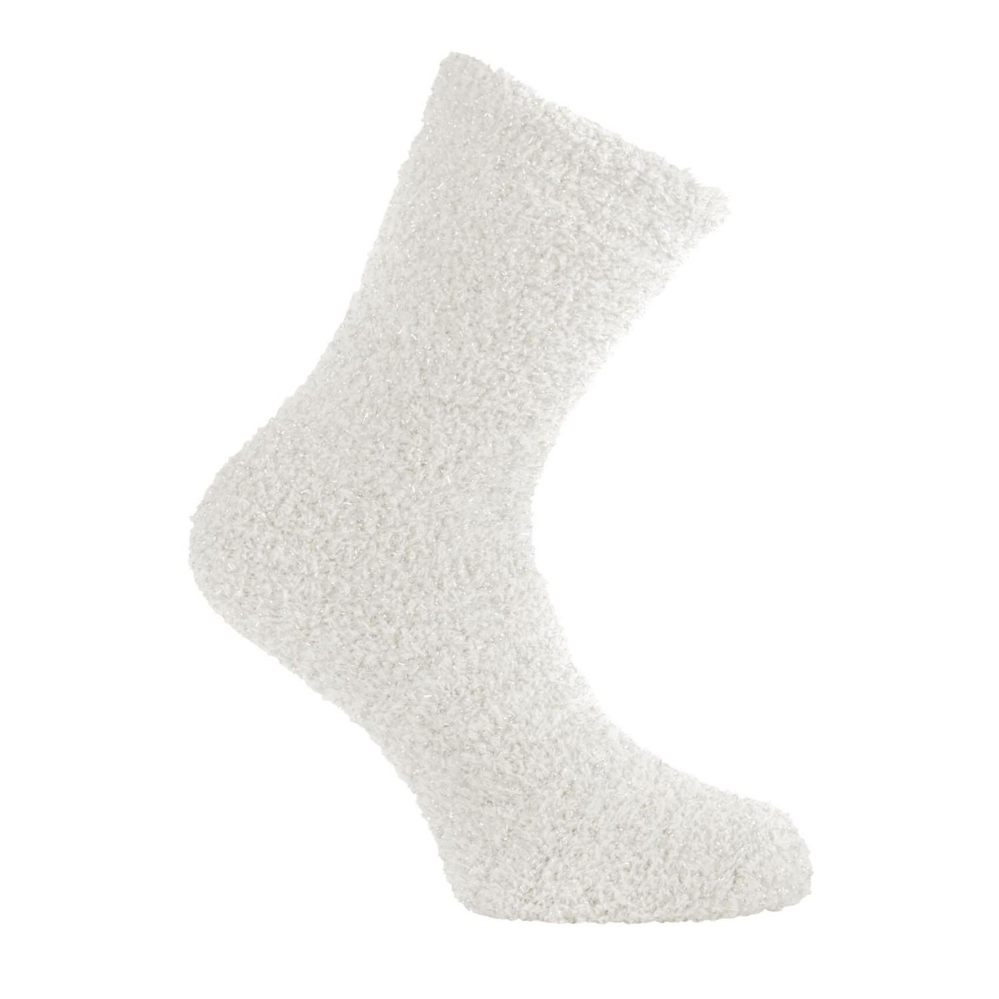 Voir la diapositive 4 : PIERRE CARDIN Lot de 4 paires de chaussettes femme en maille chenille lurex angela