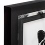  Cadre Photo en Relief  Palmier  10x15cm Noir