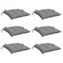 Voir la diapositive 3 : VIDAXL Coussins de chaise lot de 6 gris 50x50x7 cm tissu oxford