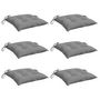 Voir la diapositive 3 : VIDAXL Coussins de chaise lot de 6 gris 50x50x7 cm tissu oxford