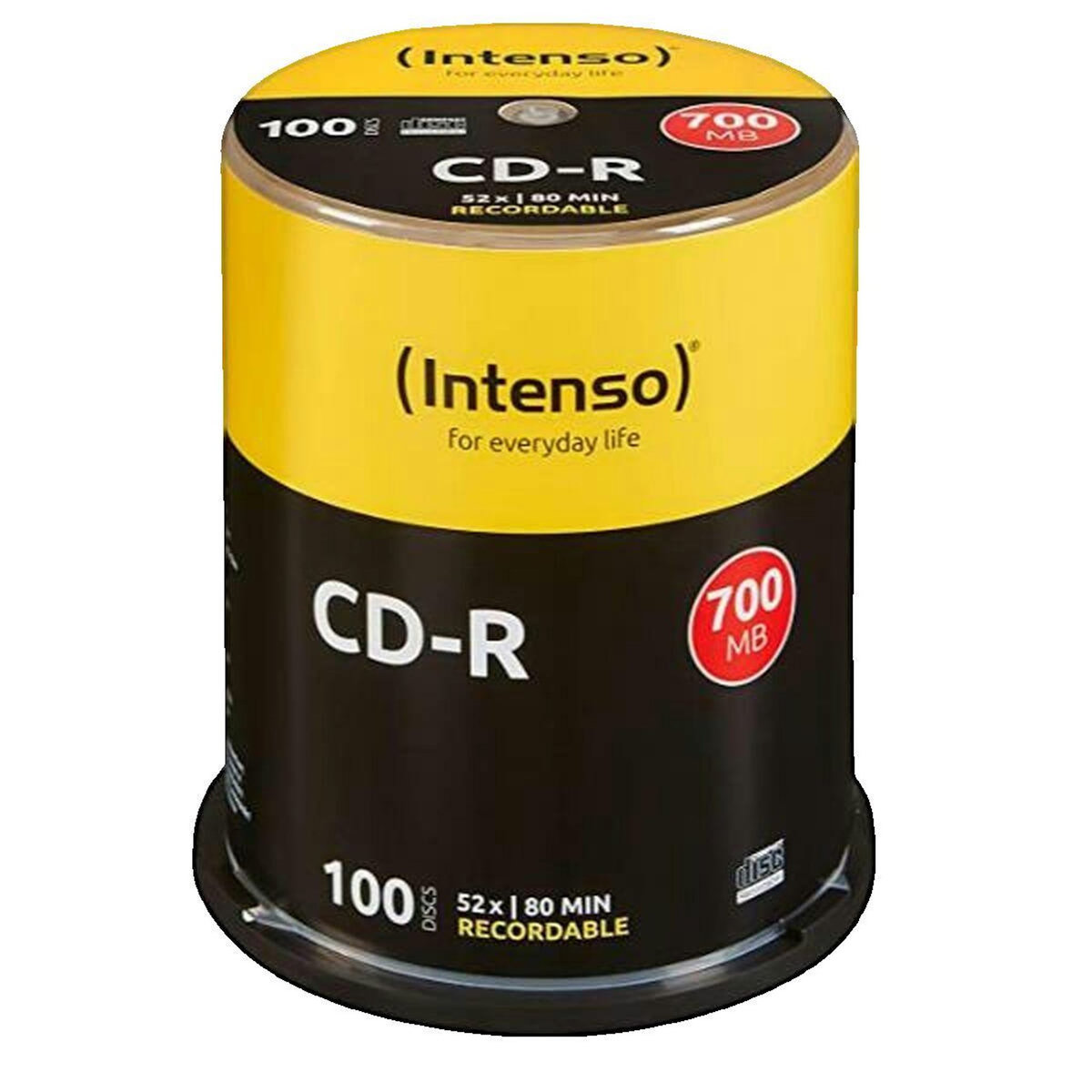 Intenso CD-R Intenso Pack 100 pièces 700 Mo 52x 80 Min Spindle