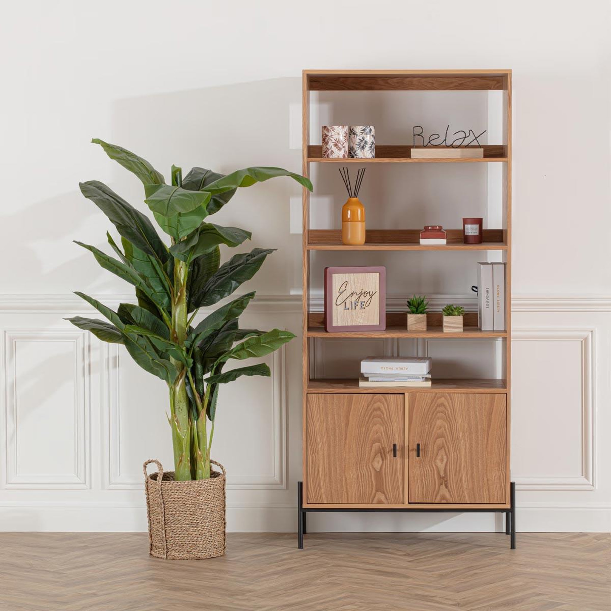 Voir la diapositive 3 : ATMOSPHERA Plante artificielle  bananier  170cm vert