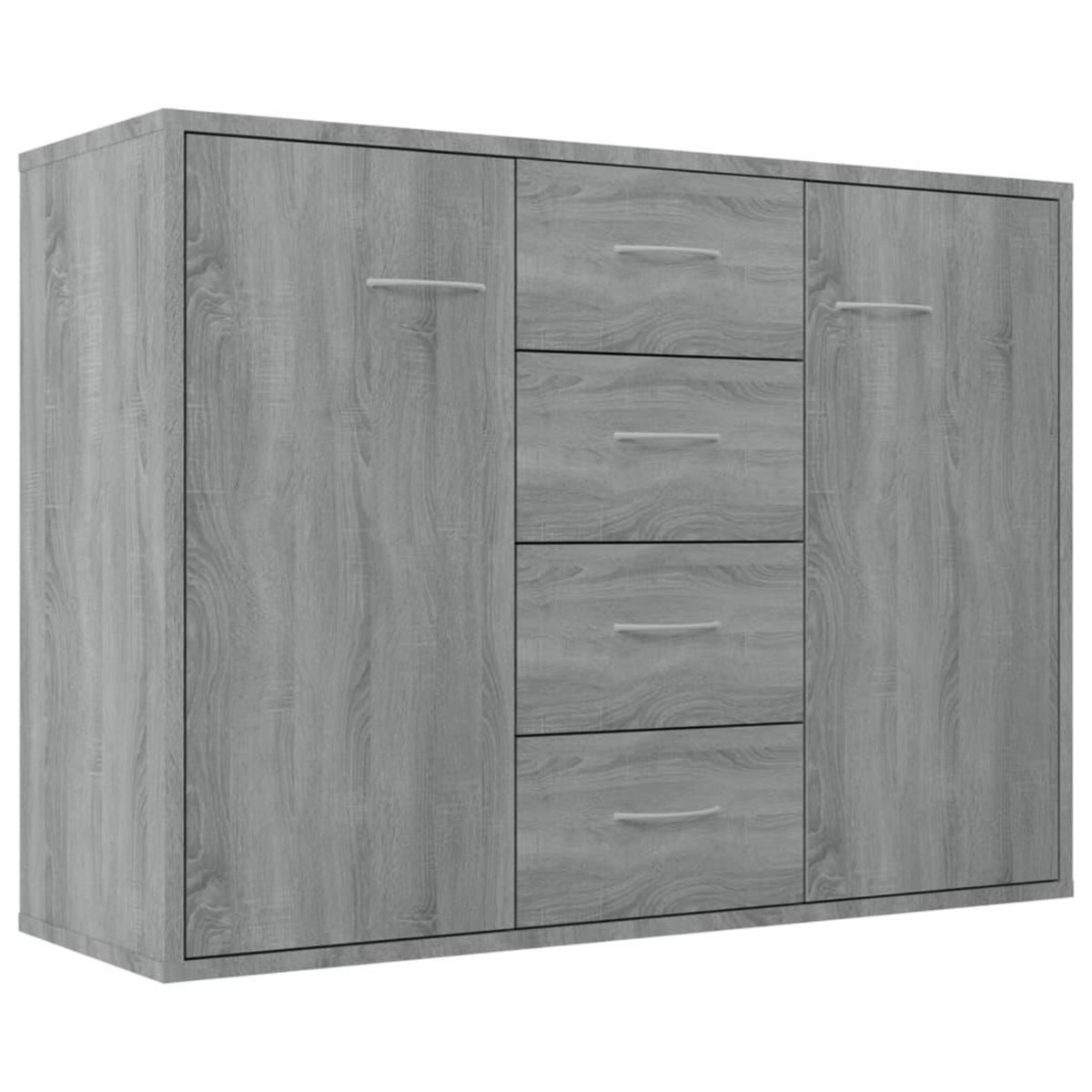 VIDAXL Buffet Sonoma gris 88x30x65 cm Bois d'ingenierie