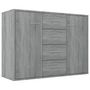 Voir la diapositive 2 : VIDAXL Buffet Sonoma gris 88x30x65 cm Bois d'ingenierie