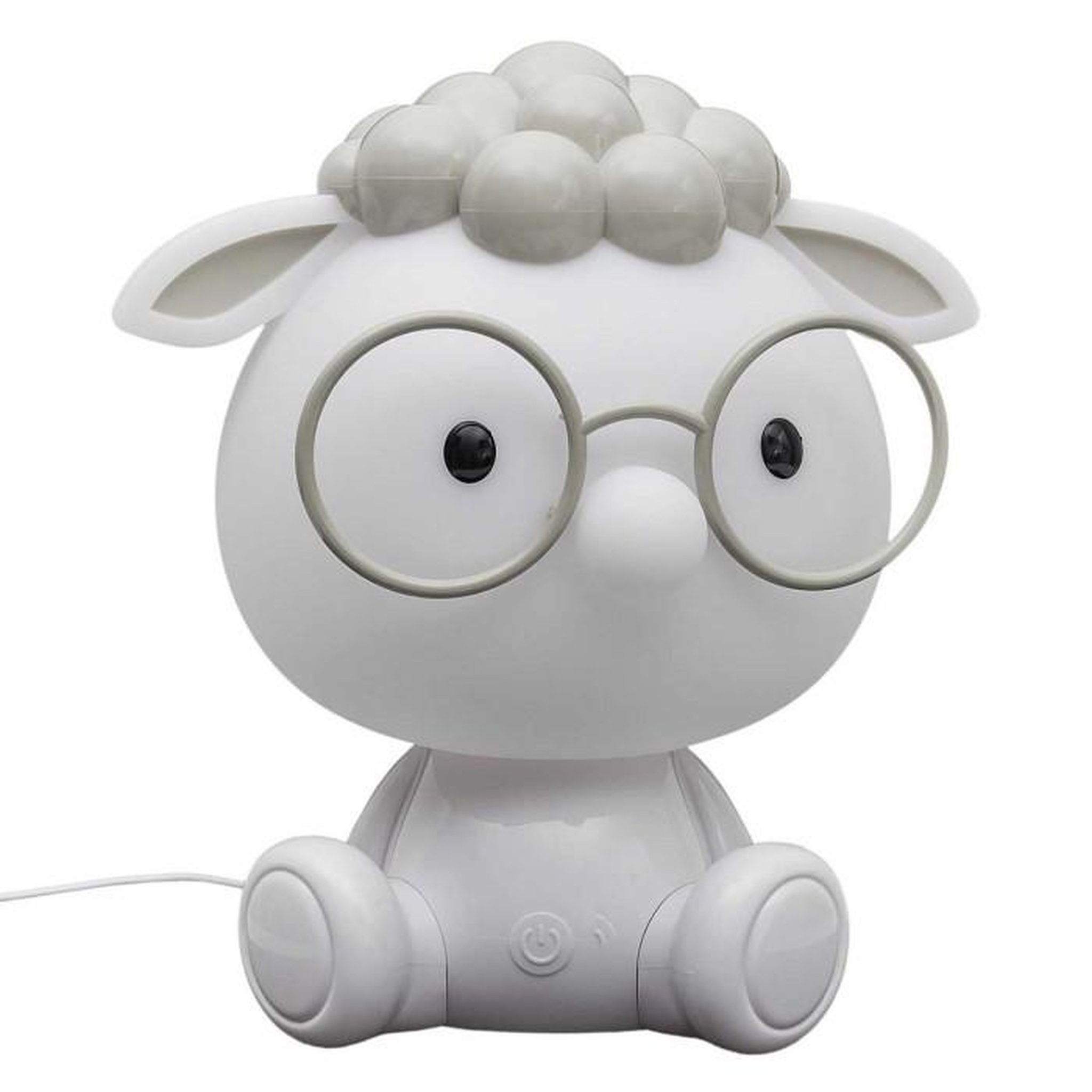 Voir la diapositive 1 : Paris Prix Veilleuse Enfant à LED  Mouton  25cm Blanc