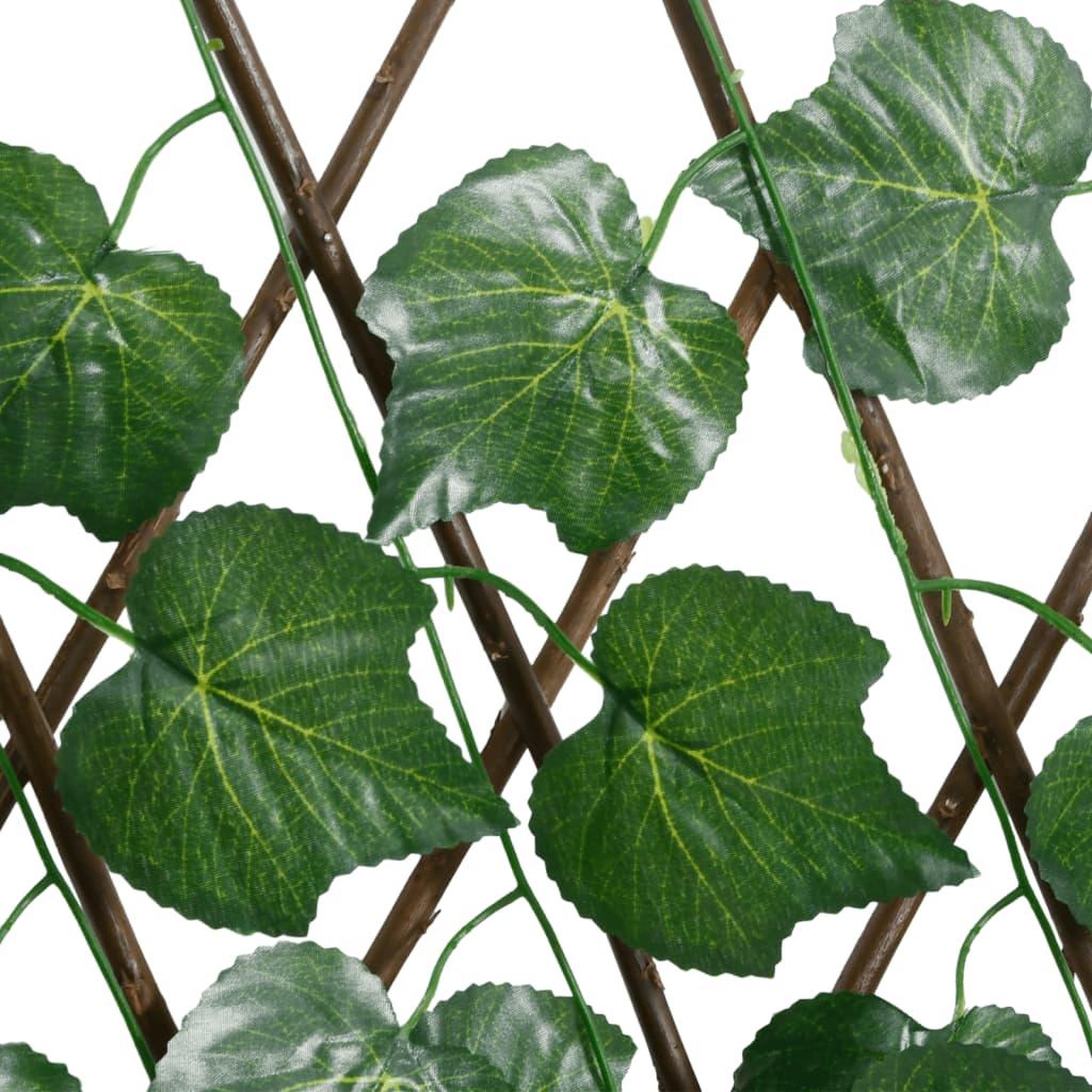 Voir la diapositive 5 : VIDAXL vidaXL Treillis de feuille de vigne artificiel extensible 190x60 cm