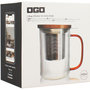 Voir la diapositive 2 : OGO LIVING Théière Tisaniere Karl Ambre 450ml