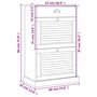 Voir la diapositive 6 : VIDAXL Armoire a chaussures VIGO 60x35x96 cm blanc bois massif de pin