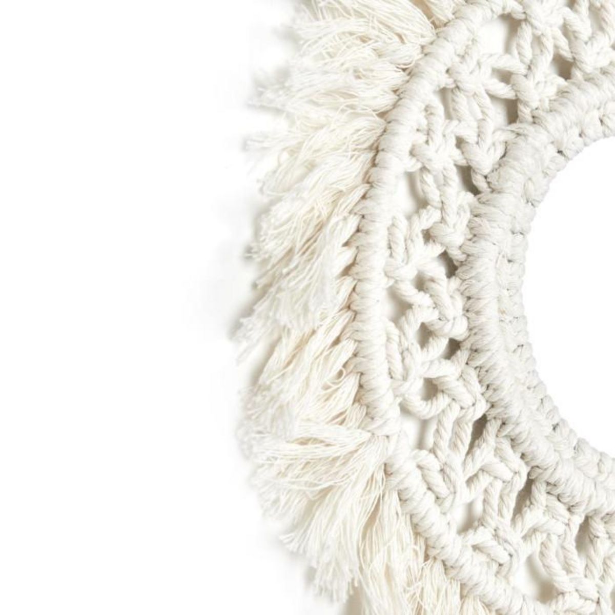 Paris Prix Lot de 3 Miroirs Déco  Boho  28cm Beige