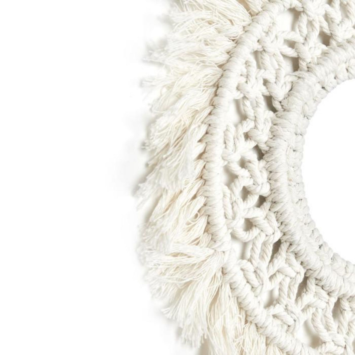 Paris Prix Lot de 3 Miroirs Déco  Boho  28cm Beige