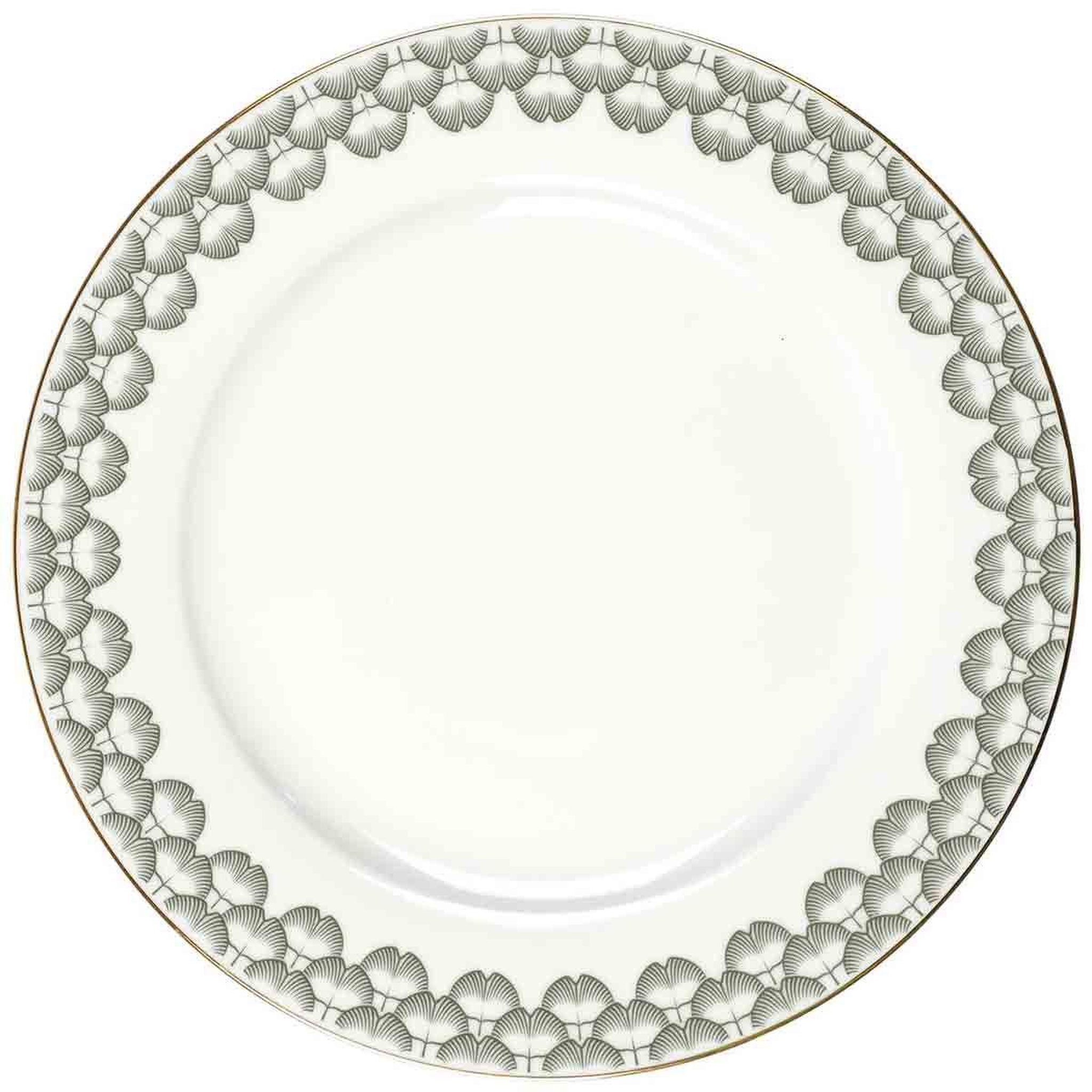 The Home Deco Factory Lot de 6 assiettes plates  ginkolo  26cm blanc