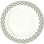 Paris Prix Lot de 6 Assiettes Plates  Ginkolo  26cm Blanc