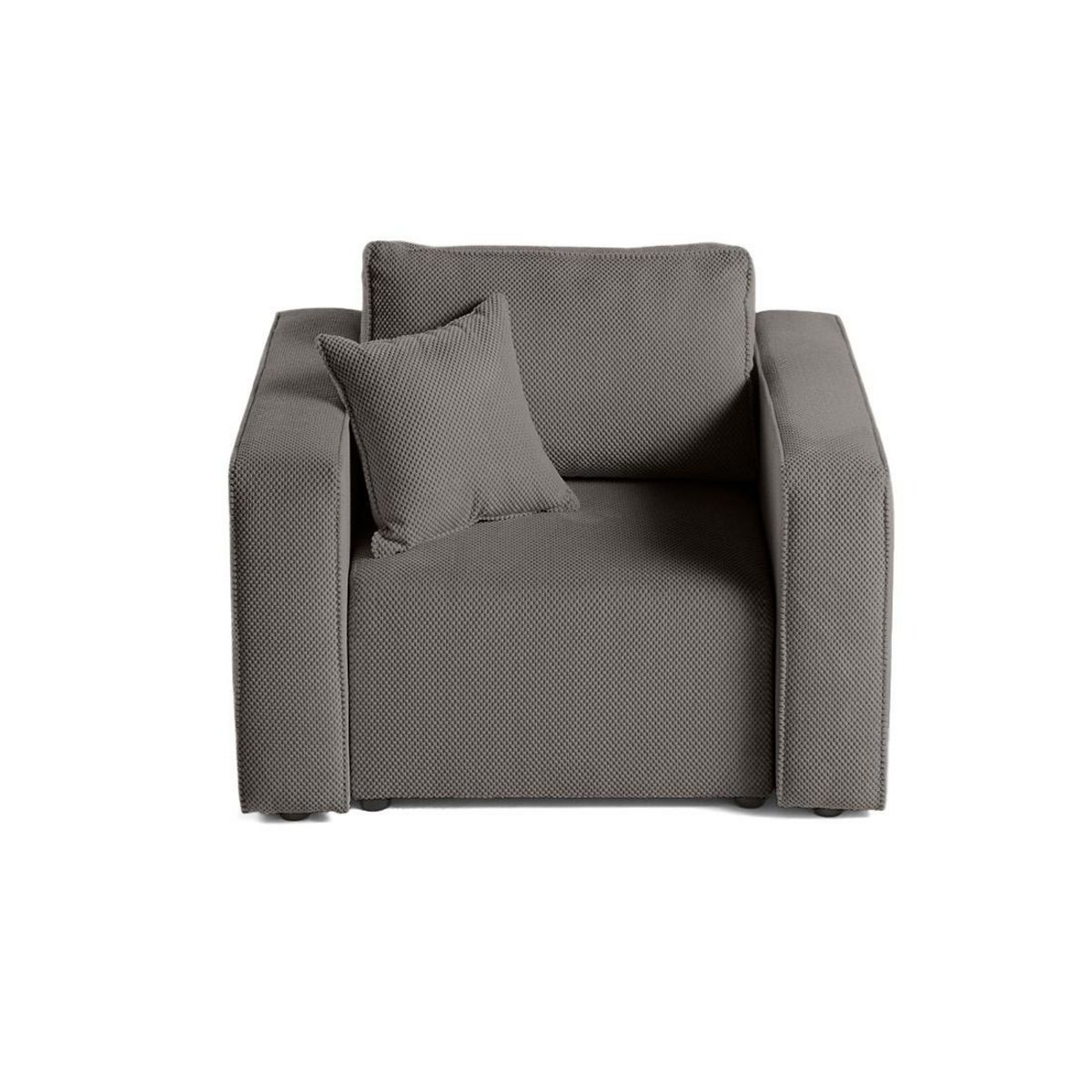 BEST MOBILIER Topaze - fauteuil - en velours texturé
