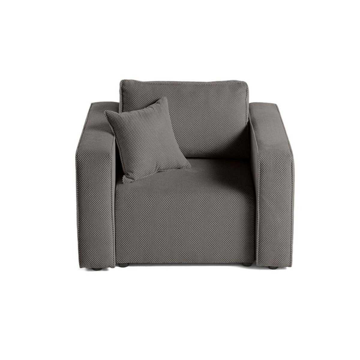 BEST MOBILIER Topaze - fauteuil - en velours texturé