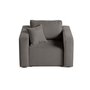 Voir la diapositive 6 : BEST MOBILIER Topaze - fauteuil - en velours texturé