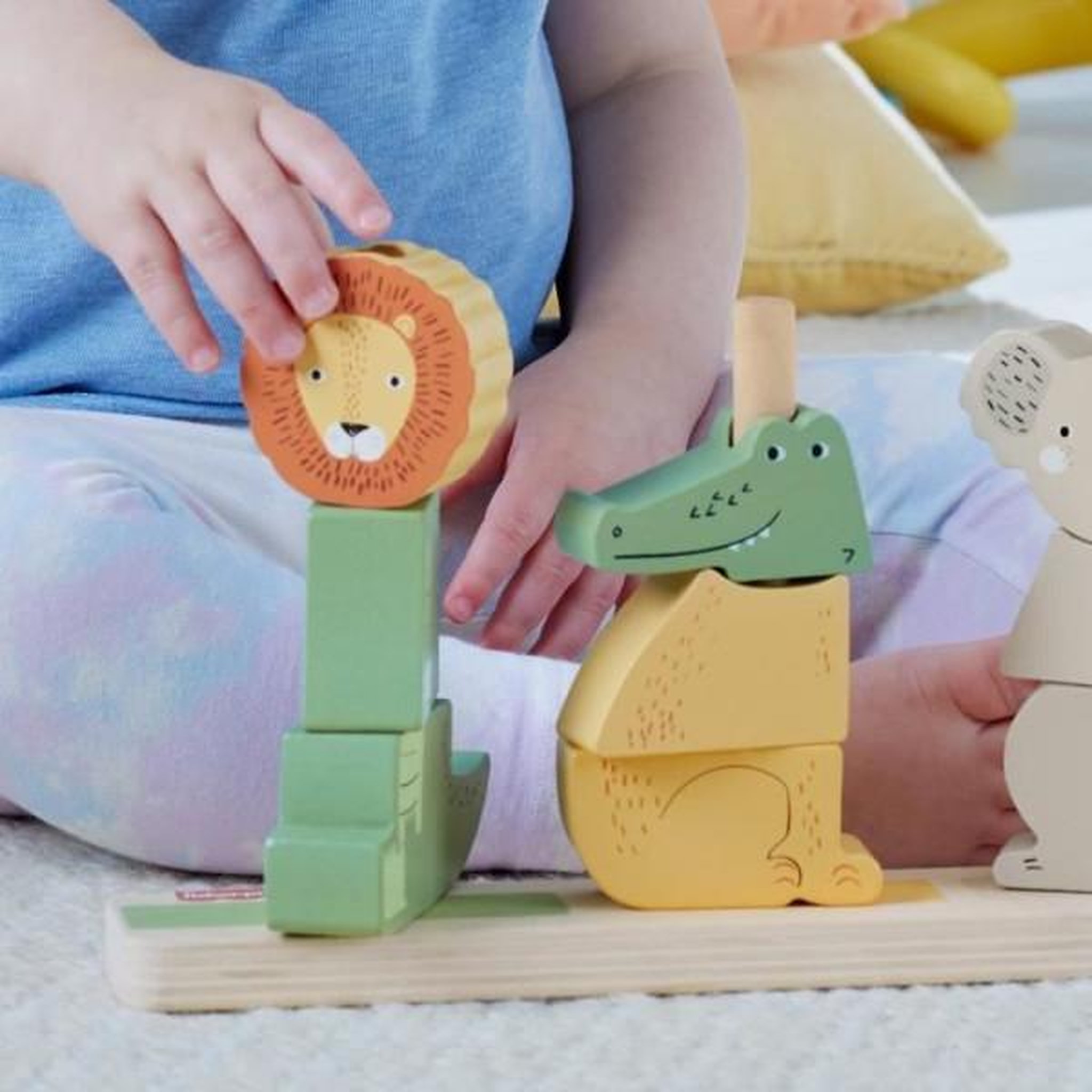 Voir la diapositive 5 : FISHER PRICE Fisher-price-animaux en bois a empiler et trier, 10 pieces hxv04