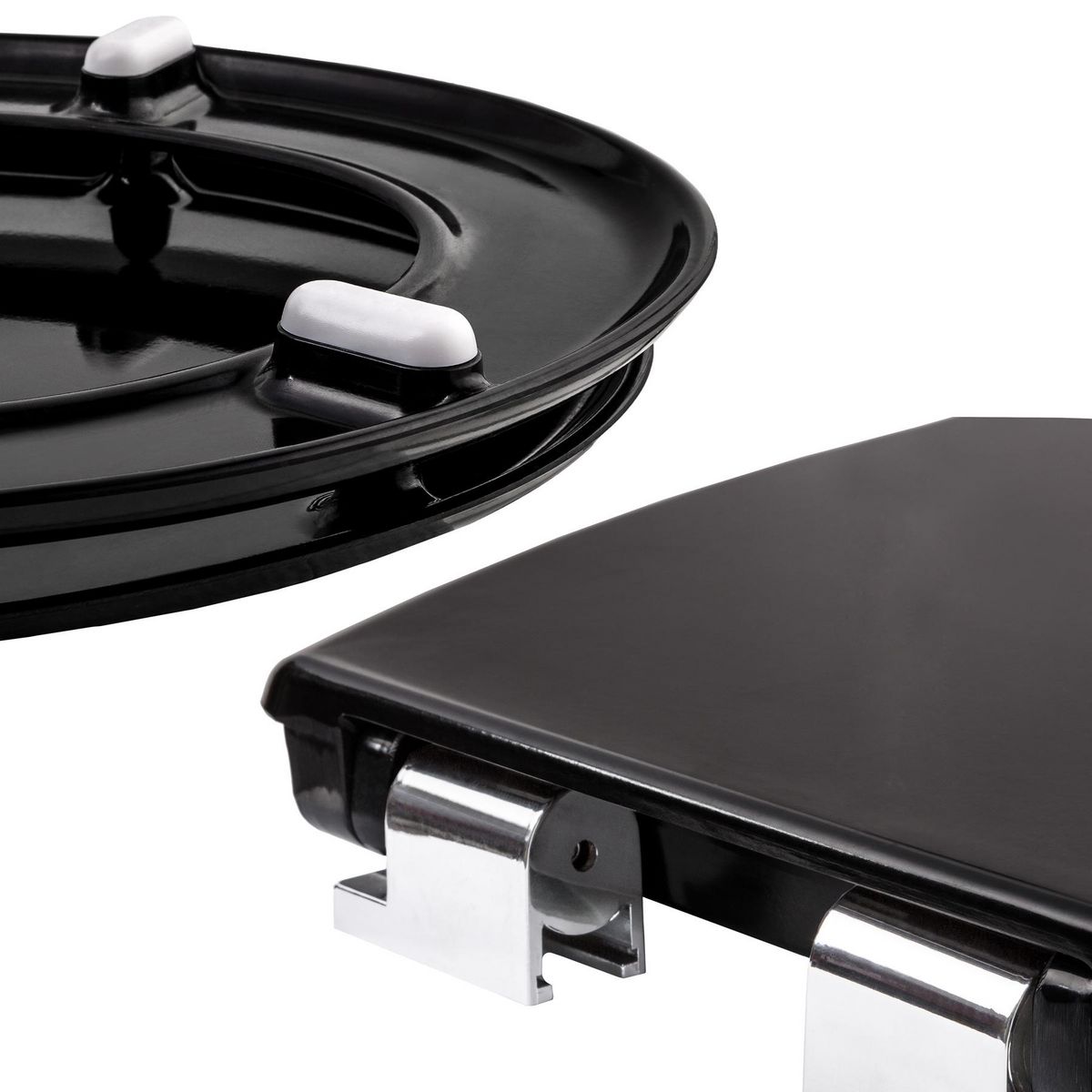 tectake Siège Wc pour des sièges de toilettes standard à motif noir