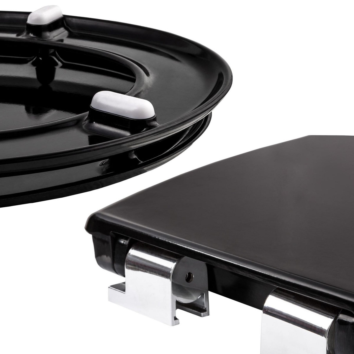 tectake Siège Wc pour des sièges de toilettes standard à motif noir