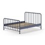 Voir la diapositive 2 : Paris Prix Lit Adulte  Bronxx  160x200cm Bleu Mat
