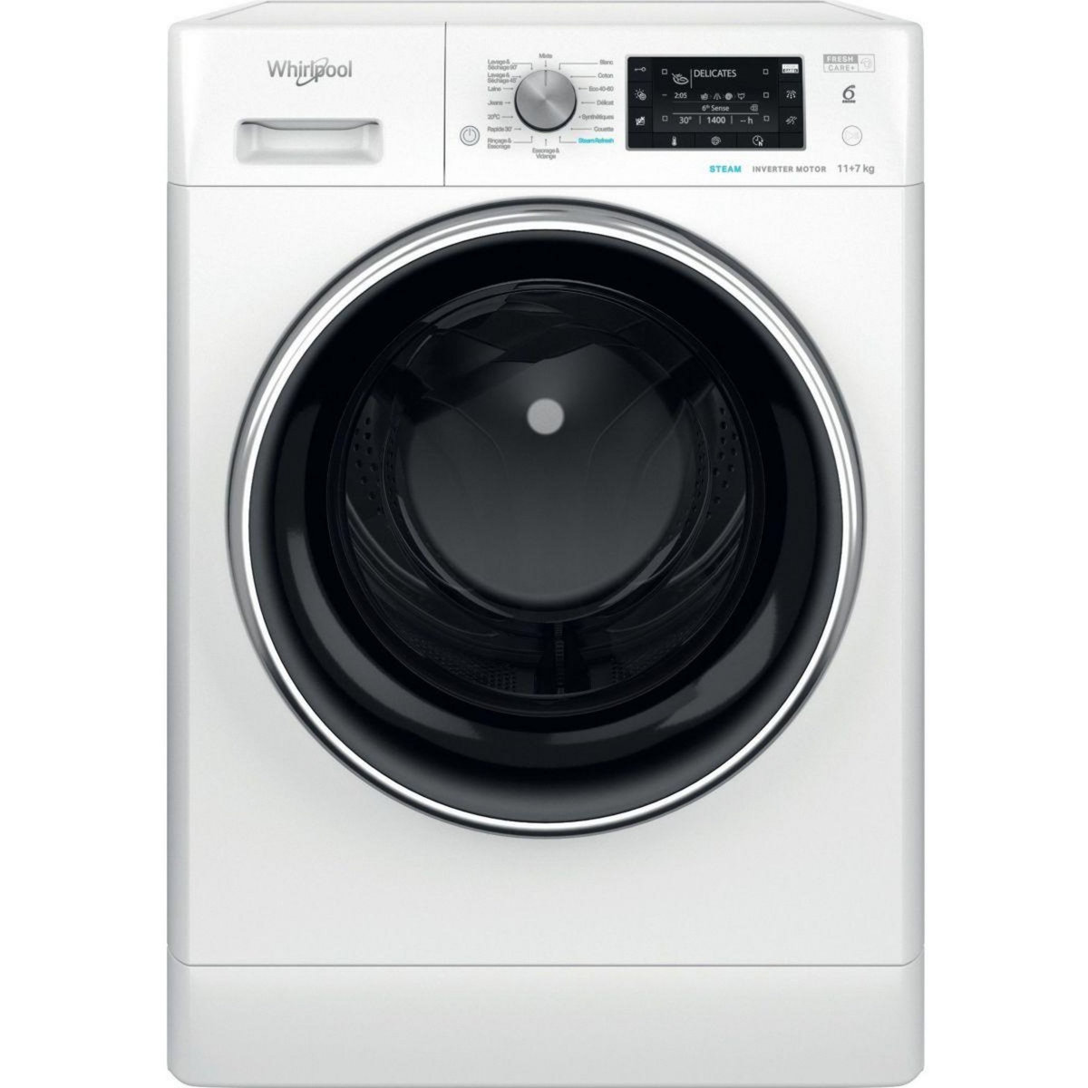 Whirlpool Lave linge séchant hublot FFWDD1176258BCVFR
