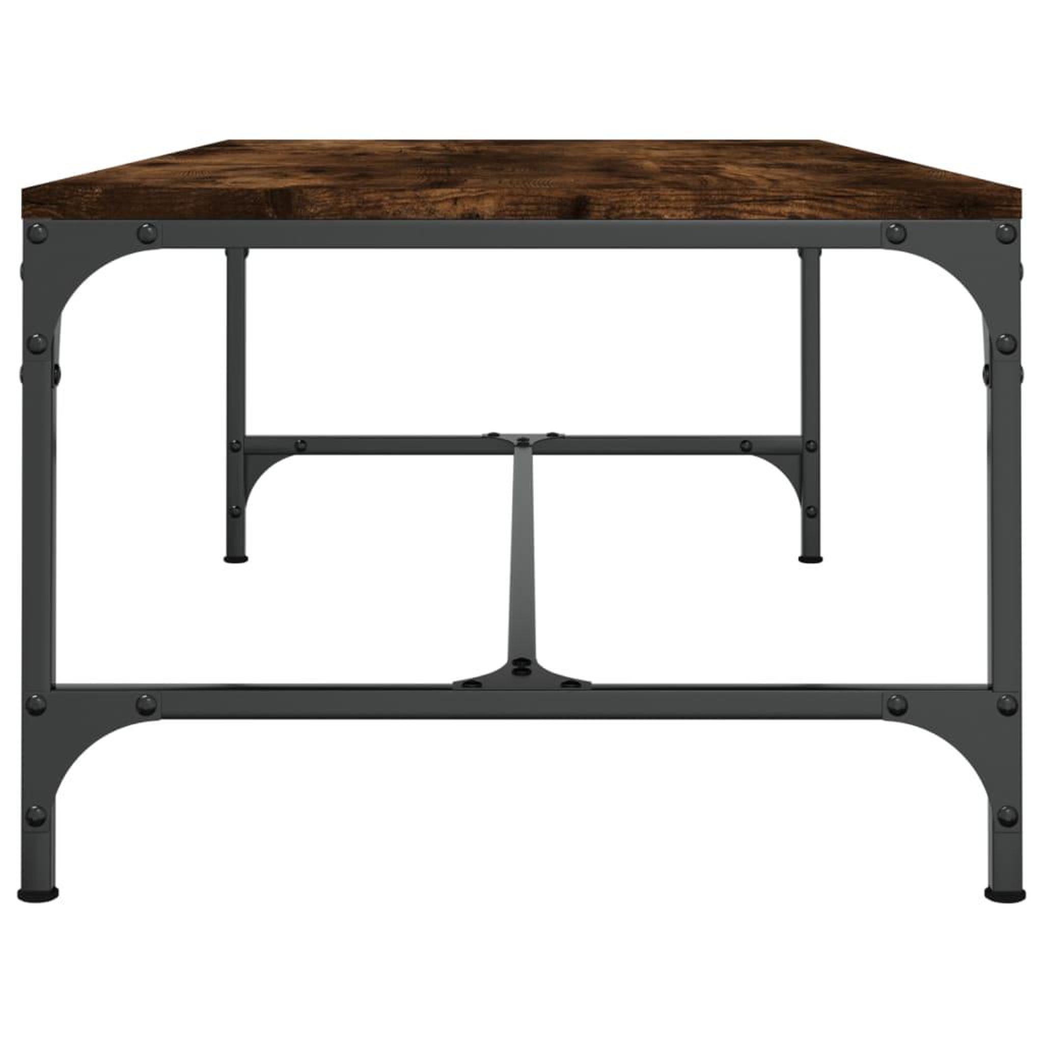 Voir la diapositive 5 : VIDAXL Table basse Chene fume 100x50x35 cm Bois d'ingenierie