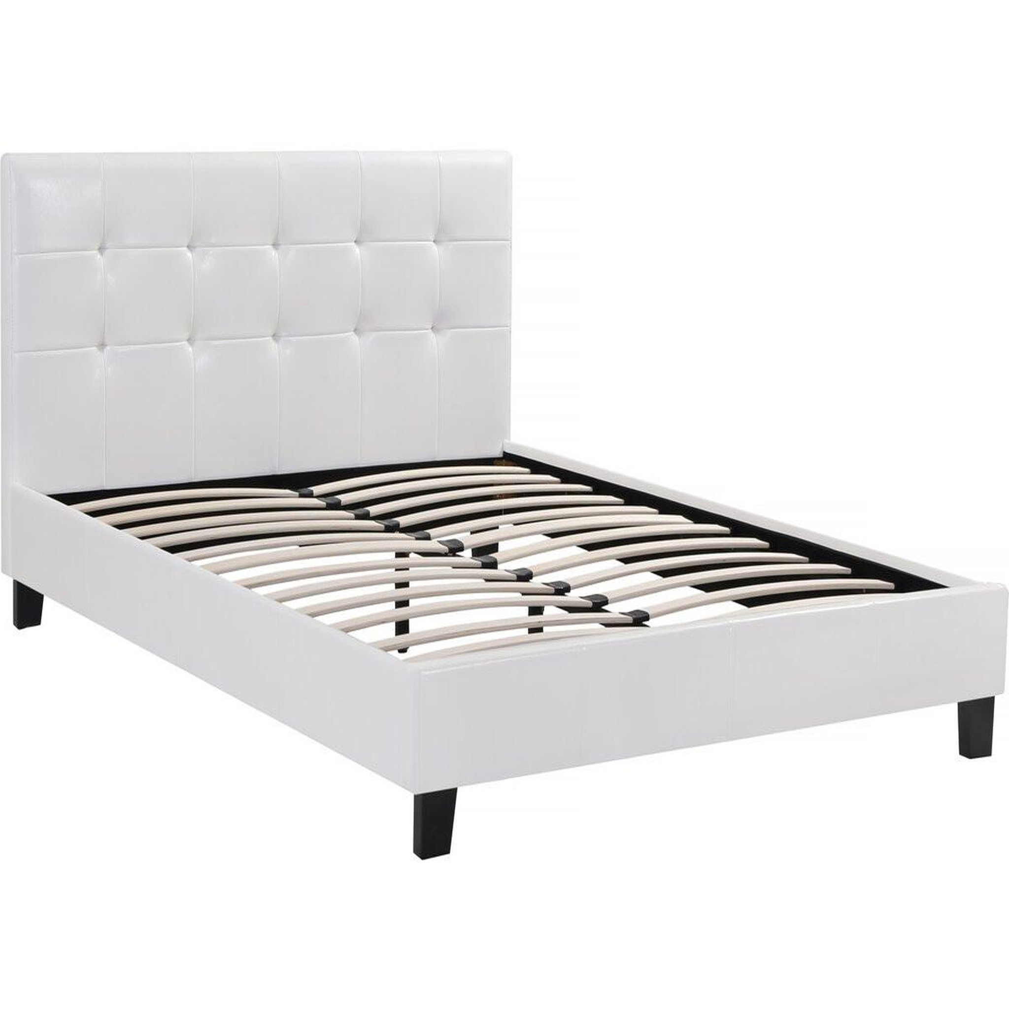 Habitat et Jardin Lit double en pvc  julia  - 160 x 200 cm - blanc