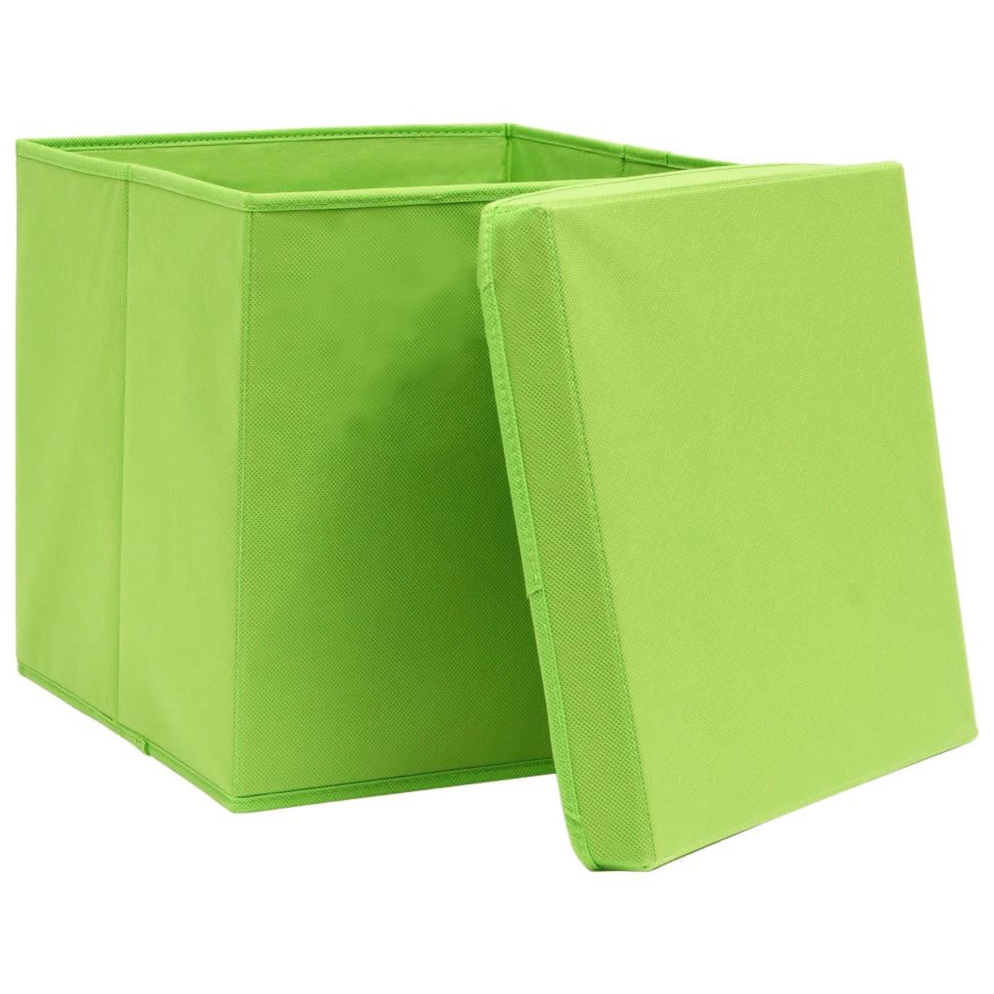 Voir la diapositive 3 : VIDAXL Boîtes de rangement avec couvercles 4 pcs 28x28x28 cm Vert