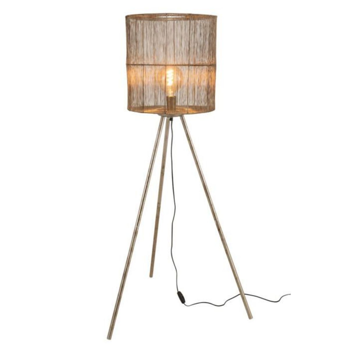 Paris Prix Lampadaire Trépied en Métal  Lofty  136cm Rouille