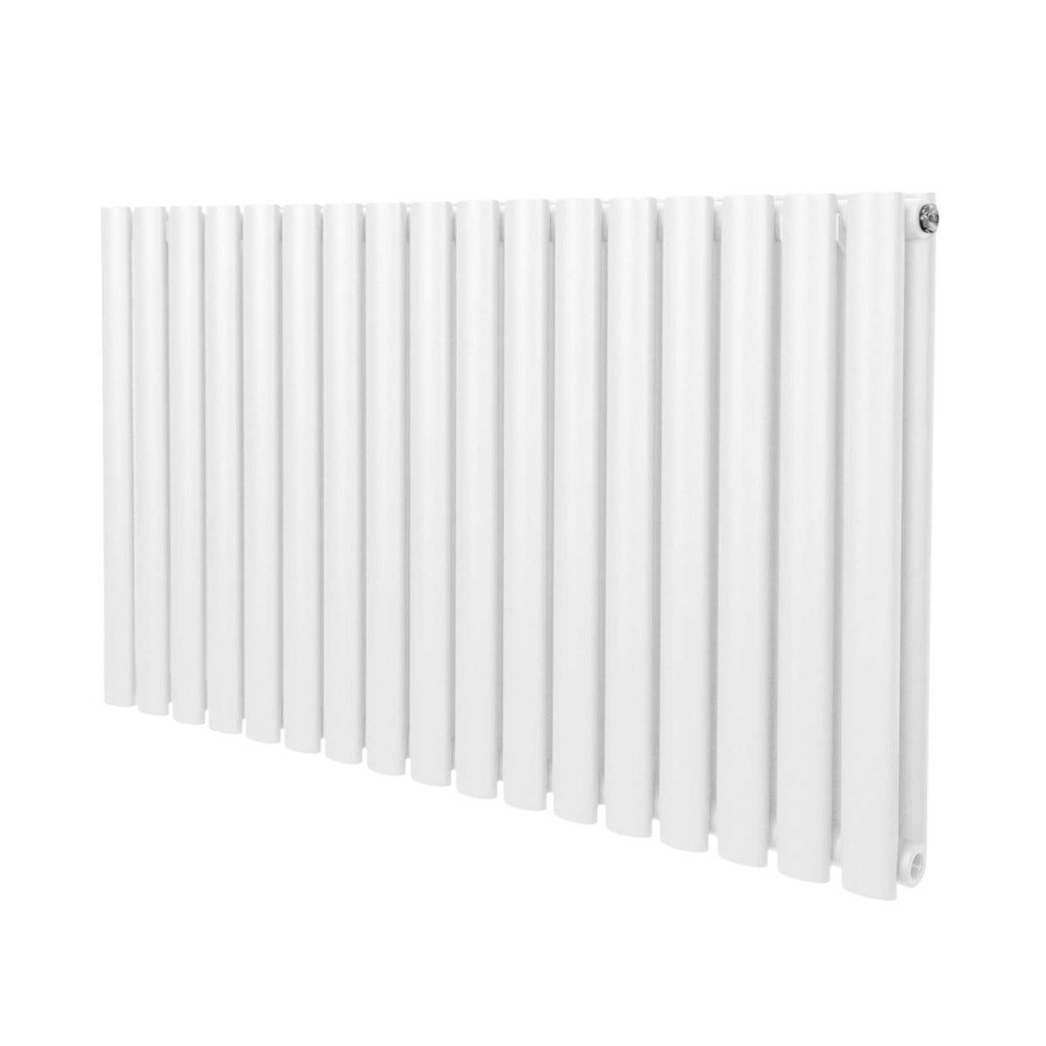 MONSTERSHOP Radiateur à colonnes ovales, 2 panneaux - 600 x 1020 mm. Coloris disponibles : Noir, Blanc
