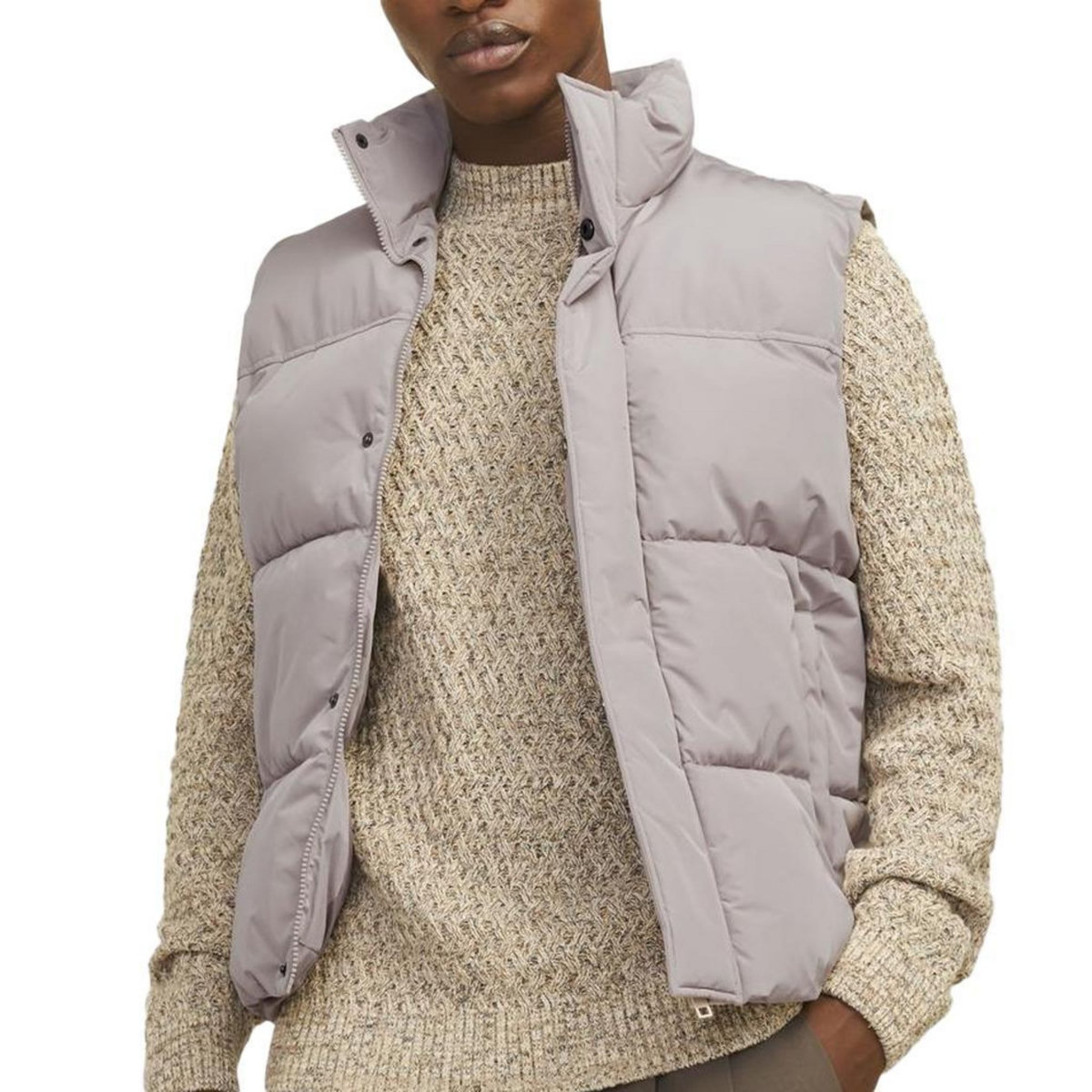 Jack & Jones Doudoune Sans Manche Gris Homme Jack & Jones Bradley