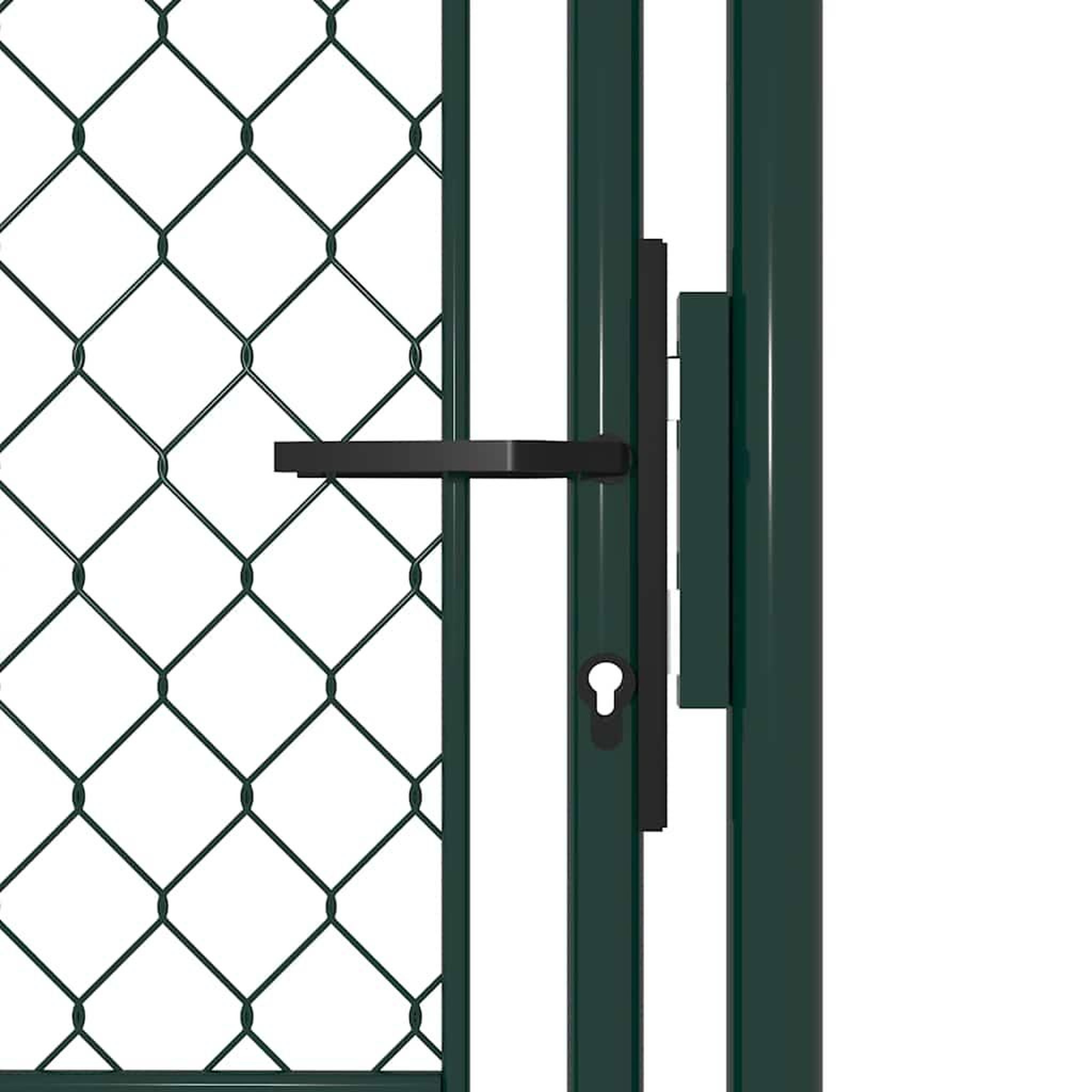 Voir la diapositive 3 : VIDAXL Portail de jardin en acier vert 100 x 150 cm