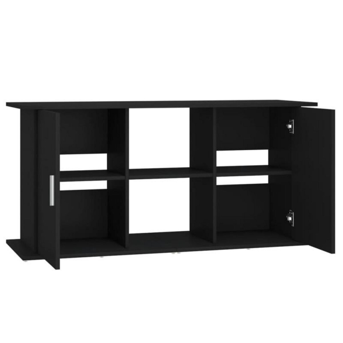 VIDAXL Support pour aquarium noir 121x41x58 cm bois d ingénierie