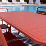 Voir la diapositive 5 : CONCEPT USINE Table de jardin 10-12 places 234cm terracotta BERGAME