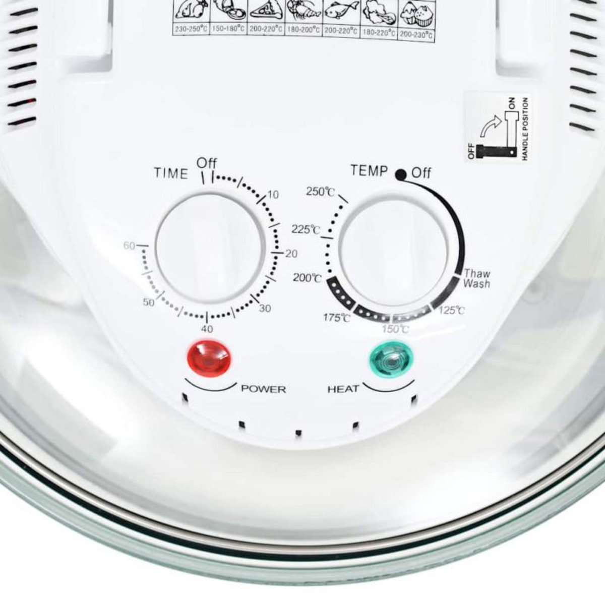 VIDAXL Four à convection halogène avec bague d extension 1400 W 17 L