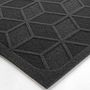 Voir la diapositive 2 : Paris Prix Tapis Rectangulaire Déco  Cubix  45x75cm Noir