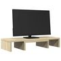 Voir la diapositive 3 : VIDAXL Support de moniteur réglable chêne sonoma bois d ingénierie