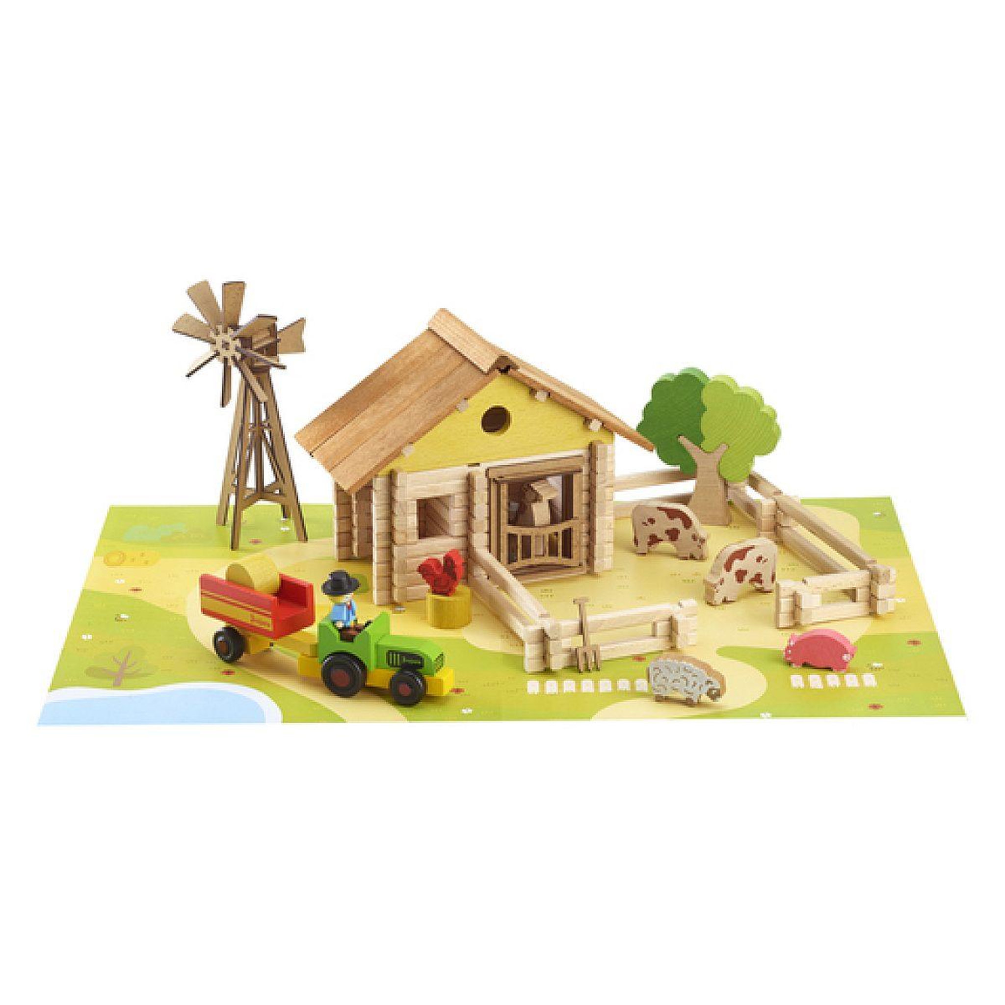 JeuJura Ma ferme en bois - 145 pieces